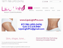 Tablet Screenshot of lipolightpro.com